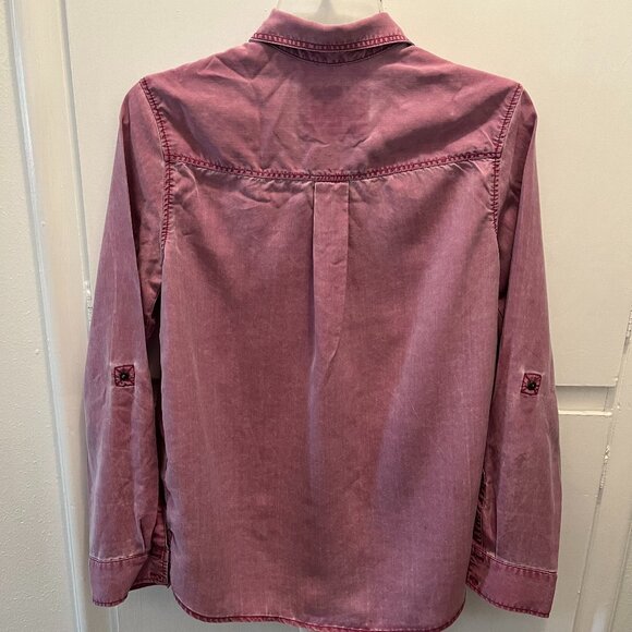 Express Boyfriend Pink Casual Button Down Shirt XS - Picture 2 of 5